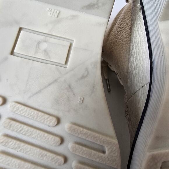 Prune Biker Boots White Leather Size 8 - Picture 2 of 7